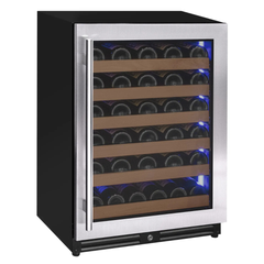Allavino - Reserva Series 51 Bottle Single Zone Built-In Luxury Wine Refrigerator with Stainless Steel Door