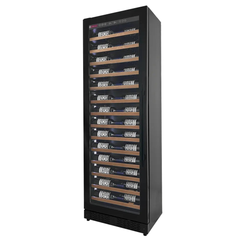 Allavino - Reserva Series 67 Bottle 71" Tall Single Zone Black Shallow Wine Refrigerator with Wood Front Shelves