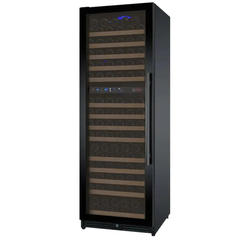 Allavino - 24" Wide FlexCount II Tru-Vino 172 Bottle Dual Zone Black Wine Refrigerator