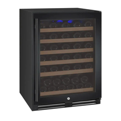 Allavino - FlexCount Series 56 Bottle Single Zone Built-In Wine Refrigerator with Black Door