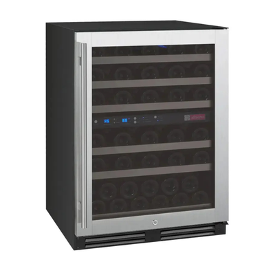 Allavino - FlexCount II Series 56 Bottle Dual Zone Wine Refrigerator with Stainless Steel Door