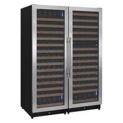 Allavino - Reserva Series 317 Bottle 71" Tall Three Zone Stainless Steel Side-by-Side Wine Refrigerator