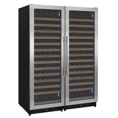 Allavino - Reserva Series 317 Bottle 71" Tall Three Zone Stainless Steel Side-by-Side Wine Refrigerator