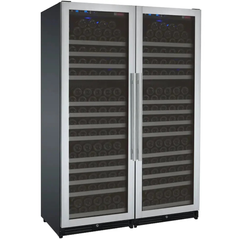 Allavino - FlexCount Series tall side-by-side wine refrigerator Stainless Steel Doors