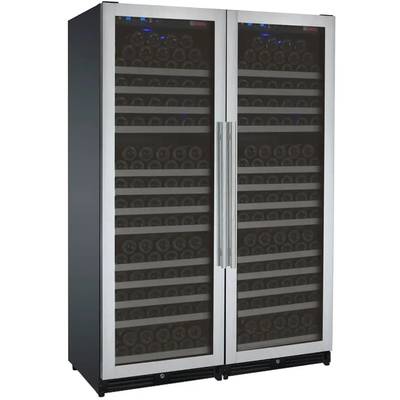 Allavino - FlexCount Series tall side-by-side wine refrigerator Stainless Steel Doors