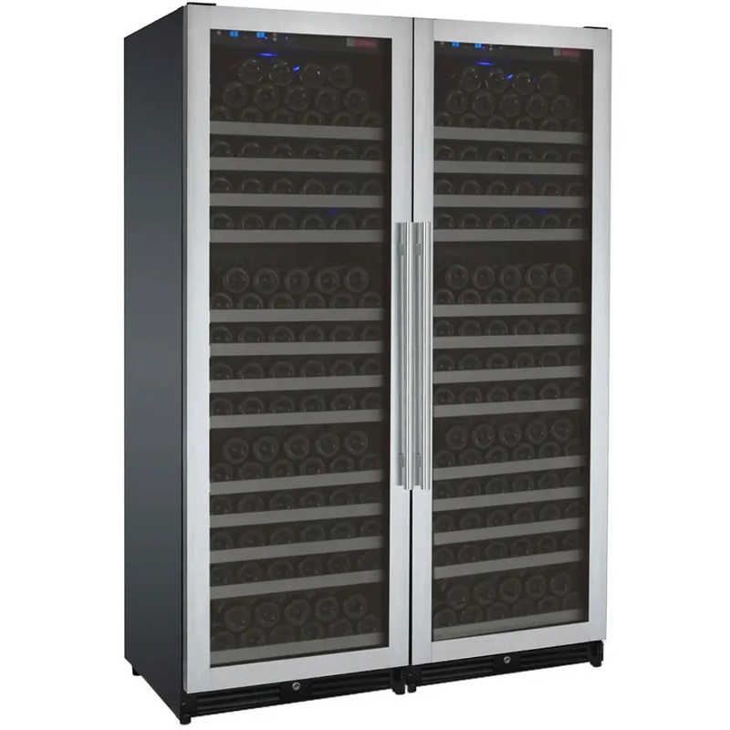 Allavino - FlexCount Series tall side-by-side wine refrigerator Stainless Steel Doors