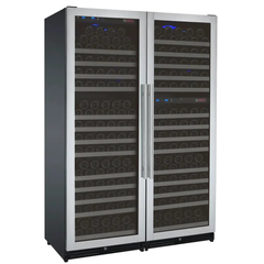 Allavino - FlexCount Series tall side-by-side wine refrigerator Stainless Steel Doors