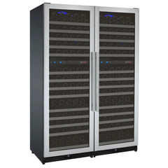 Allavino - FlexCount Series tall side-by-side wine refrigerator Stainless Steel Doors