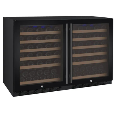 Allavino - FlexCount Series Side-by-Side Built-in Wine Refrigerators with Black Doors