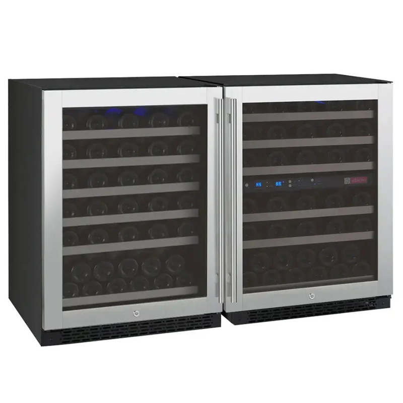 Allavino - FlexCount Series Side-by-Side Built-in Wine Refrigerators with Stainless Steel Doors