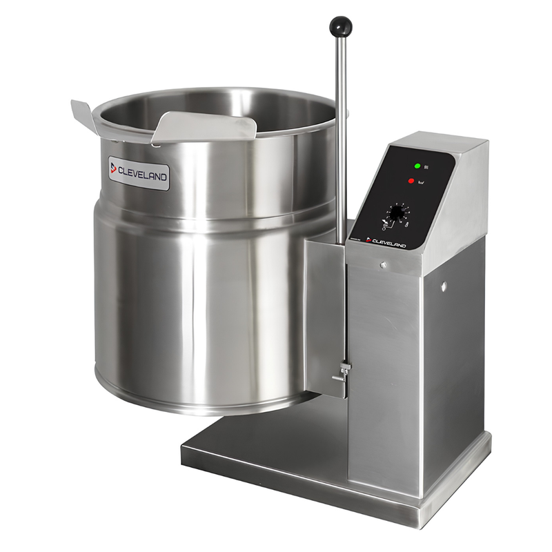 Cleveland 12 Gallon Electric Tilting Steam-Jacketed Kettle with Standard Controls (