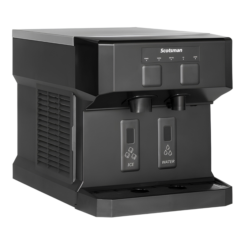 Scotsman Meridian 196 lb. Touch-Free Nugget Ice and Water Dispenser with 7 lb. Storage