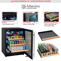 Allavino - Reserva Series Stainless Steel Side-by-Side Beverage Center