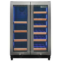 Allavino - Reserva Series 24" Wide Two Door Stainless Steel Wine Refrigerator/Beverage Center