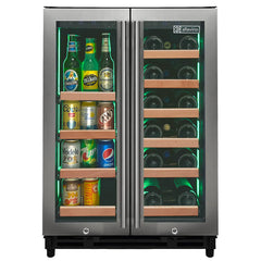Allavino - Reserva Series 24" Wide Two Door Stainless Steel Wine Refrigerator/Beverage Center
