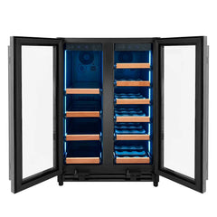 Allavino - Reserva Series 24" Wide Two Door Stainless Steel Wine Refrigerator/Beverage Center