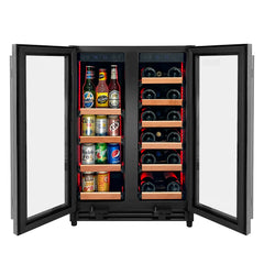 Allavino - Reserva Series 24" Wide Two Door Stainless Steel Wine Refrigerator/Beverage Center