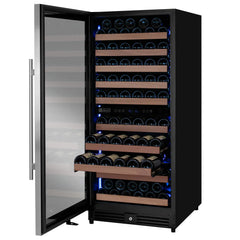 Allavino - 119 Bottle 55" Tall Dual Zone Stainless Steel Wine Refrigerator
