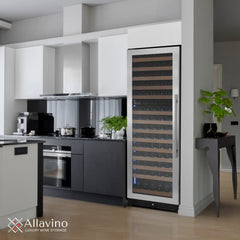 Allavino - Reserva Series 154 Bottle 71" Tall Dual Zone Stainless Steel Wine Refrigerator