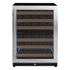Allavino - Reserva Series 51 Bottle Dual Zone Undercounter Wine Refrigerator Cooler with Stainless Steel Door