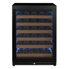 Allavino - Reserva Series 51 Bottle Single Zone Built-In Luxury Wine Refrigerator with Black Door