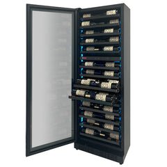 Allavino - Reserva Series 67 Bottle 71" Tall Dual Zone Left Hinge Black Shallow Wine Cooler Refrigerator Console