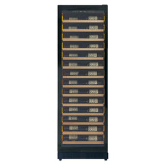 Allavino - Reserva Series 67 Bottle 71" Tall Single Zone Black Shallow Wine Refrigerator with Wood Front Shelves