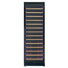 Allavino - Reserva Series 67 Bottle 71" Tall Single Zone Black Shallow Wine Refrigerator with Wood Front Shelves