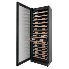 Allavino - Reserva Series 67 Bottle 71" Tall Single Zone Black Shallow Wine Refrigerator with Wood Front Shelves