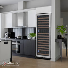 Allavino - Reserva Series 172 Bottle Dual Zone Built-In Wine Refrigerator with Stainless Steel Door