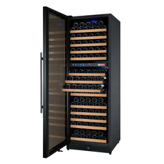 Allavino - 24" Wide FlexCount II Tru-Vino 172 Bottle Dual Zone Black Wine Refrigerator