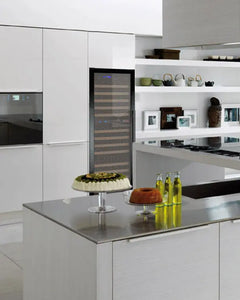 Allavino - 24" Wide FlexCount II Tru-Vino 172 Bottle Dual Zone Black Wine Refrigerator