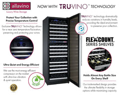 Allavino - FlexCount Series tall side-by-side wine refrigerator Stainless Steel Doors