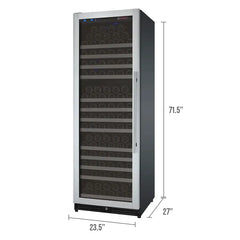 Allavino - 24" Wide FlexCount II Tru-Vino 177 Bottle Single Zone Stainless Steel Wine Refrigerator