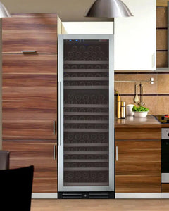 Allavino - 24" Wide FlexCount II Tru-Vino 177 Bottle Single Zone Stainless Steel Wine Refrigerator