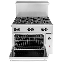 Vulcan 36S/C-6B Natural Gas/Propane 36" Stove Top Range - 6 Burners, Various Configurations