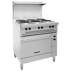 Vulcan EV36S-6FP-208 Electric 36" Cooking Range - 6 French Plates