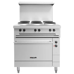 Vulcan EV36S-6FP-208 Electric 36" Cooking Range - 6 French Plates