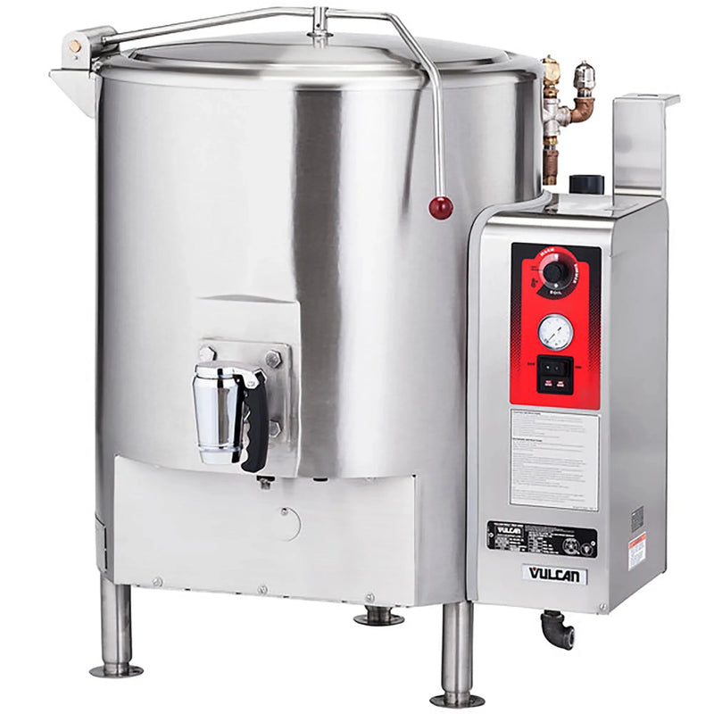 Vulcan Natural Gas/Propane Fully Jacketed Fixed Steam Kettle - Various Sizes