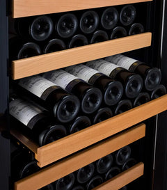 Allavino - Vite Series 99 Bottle Single Zone Freestanding Wine Cooler Refrigerator with Black Door - Right Hinge