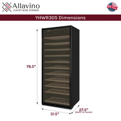 Allavino - Vite Series 305 Bottle Single Zone Wine Refrigerator