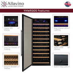Allavino - Vite Series 305 Bottle Single Zone Wine Refrigerator