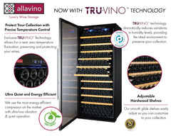 Allavino - Vite Series 305 Bottle Single Zone Freestanding Large Capacity Wine Refrigerator