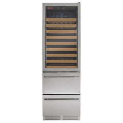 Allavino - 108 Bottle Stainless Steel Wine Refrigerator with Two Refrigerated Drawers