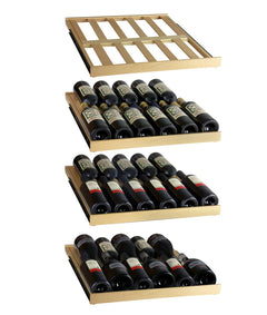 Allavino - 108 Bottle Stainless Steel Wine Refrigerator with Two Refrigerated Drawers