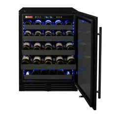 Allavino - Reserva Series 50 Bottle Single Zone Built-In Wine Refrigerator - Black Stainless Steel