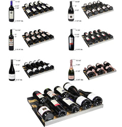 Allavino - 24" Wide FlexCount II Tru-Vino 177 Bottle Single Zone Stainless Steel Wine Refrigerator