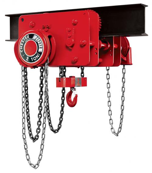 Chester Zephyr Low Headroom Geared Trolley Hand Chain Hoist - 1422-0150