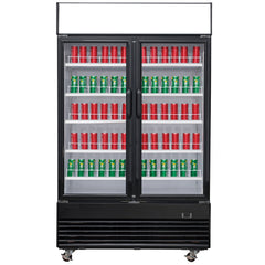Chef AAA - TSM33R Commercial 39" 2 Glass Door Merchandiser Refrigerator 33.5 cu.ft.