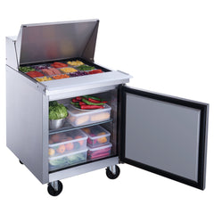 Chef AAA - TSP29M Commercial 29" 12 Pan Salad Sandwich Food Prep Table Refrigerator Mega Top 6.5cu.ft NSF